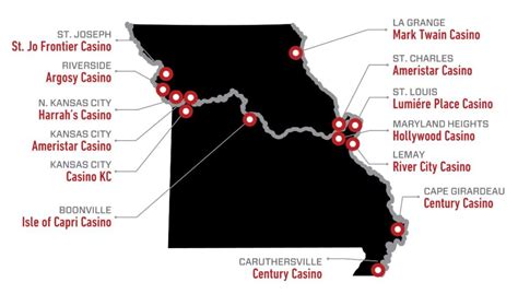 missouri casinos map|Map of Missouri's 13 Casinos .